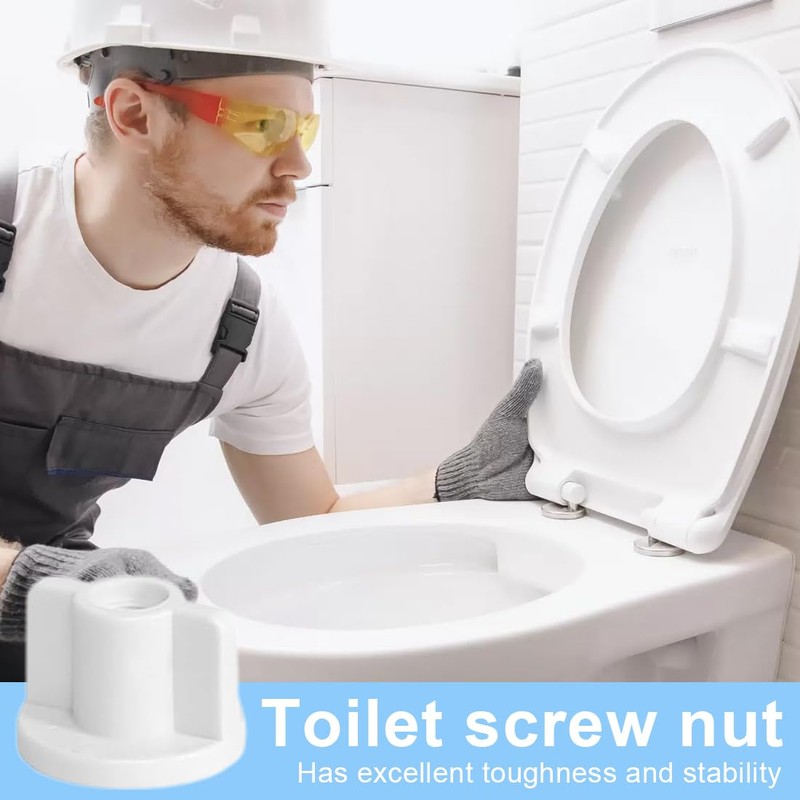 NOPKESV 6 pcs Toilet Seat Back Nut Washers Set M6