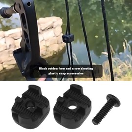 VGOL Pack of 2 Plastic Drop Away Arrow Rest Clamp Buckle for Outdoor Archery Hunting Shooting Adjusting Bowstring Accessories Black