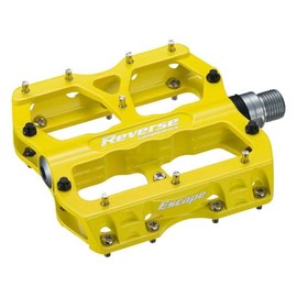 Reverse Escape Flat Bicycle Pedal Yellow