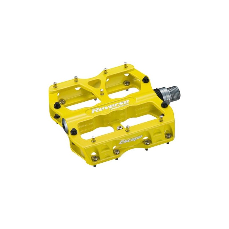 Reverse Escape Flat Bicycle Pedal Yellow