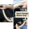 SEG Direct Car Steering Wheel Cover Universal Standard Size 14.5-15