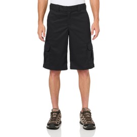 Dickies Men's Flex Relaxed Fit Cargo Shorts, 13", Black
