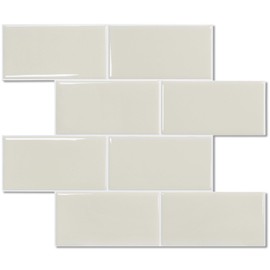 STICKGOO 10-Sheet Subway Tile Peel and Stick Backsplash, Self Adhesive Vinyl Wall Tiles, Stick on Backsplash for Kitchen and Bathroom(Thicker Design)
