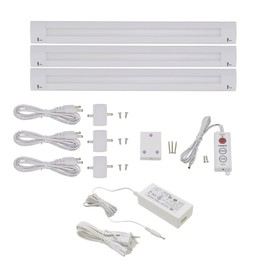 Lightkiwi J8966 Lilium 12 Inch Warm White Modular LED Under Cabinet Lighting - Premium Kit (3 Panel)