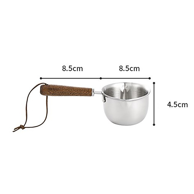 Mini Butter Warmer Pot Multifunctional Fast Heating Oil Stainless Steel
