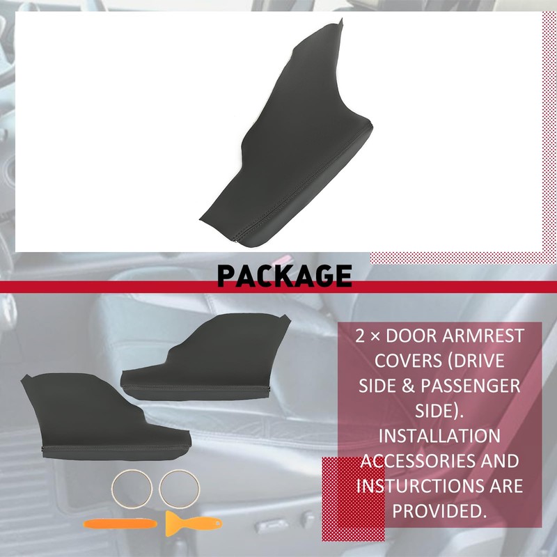 HECASA Door Panel Armrest Cover Compatible with 2011 2012 2013