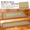 Hagiwara Domestic Grass Entrance Mat, Backing, Blue, Approx. 11.8 x