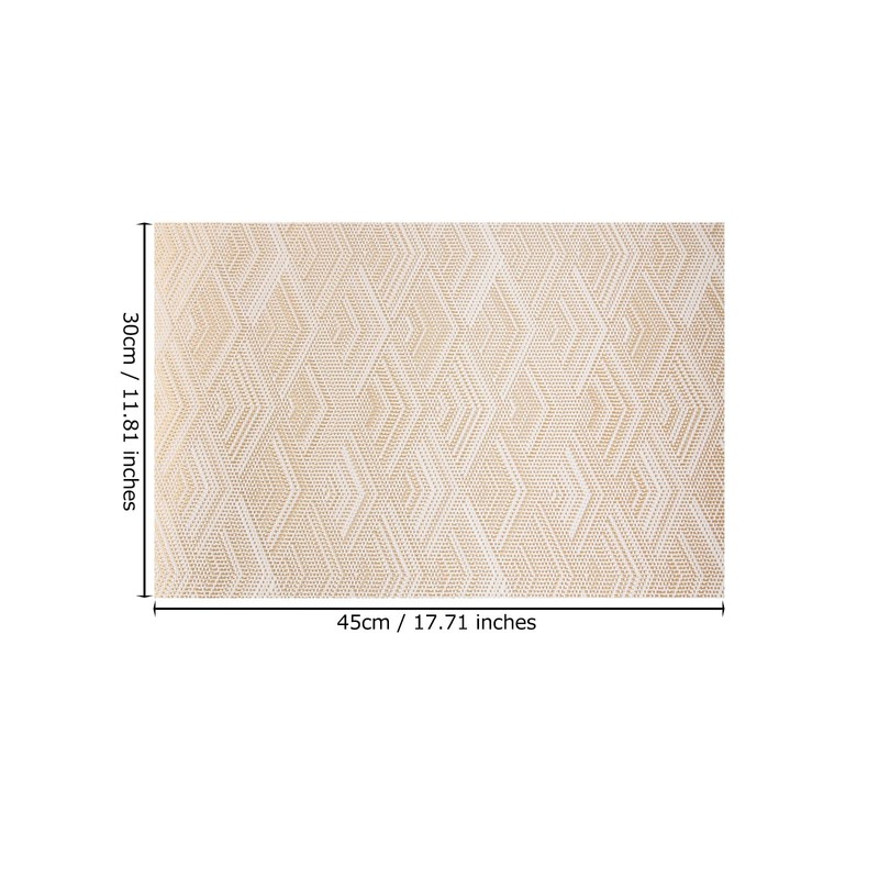 ASYOUWISH Set of 6 PVC Kitchen Table Place Mats, Non-Slip