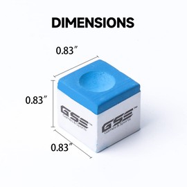 GSE Games & Sports Expert 12-Pack Billiard/Pool Cue Chalks, Billiard Pool Table Accessories for Home/Tournament Use (Blue)