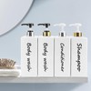 21oz Shampoo and Conditioner Dispenser (Set of 3) Modern Refillable