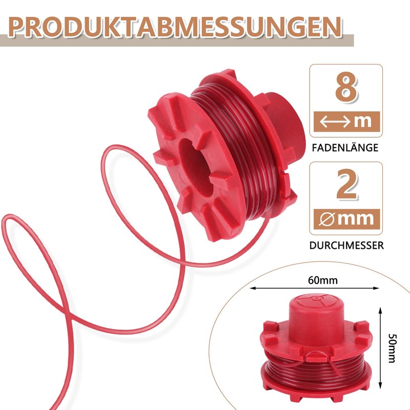 Yweller Replacement Spool for Einhell Grass Trimmer GE-CT 36/30 Li