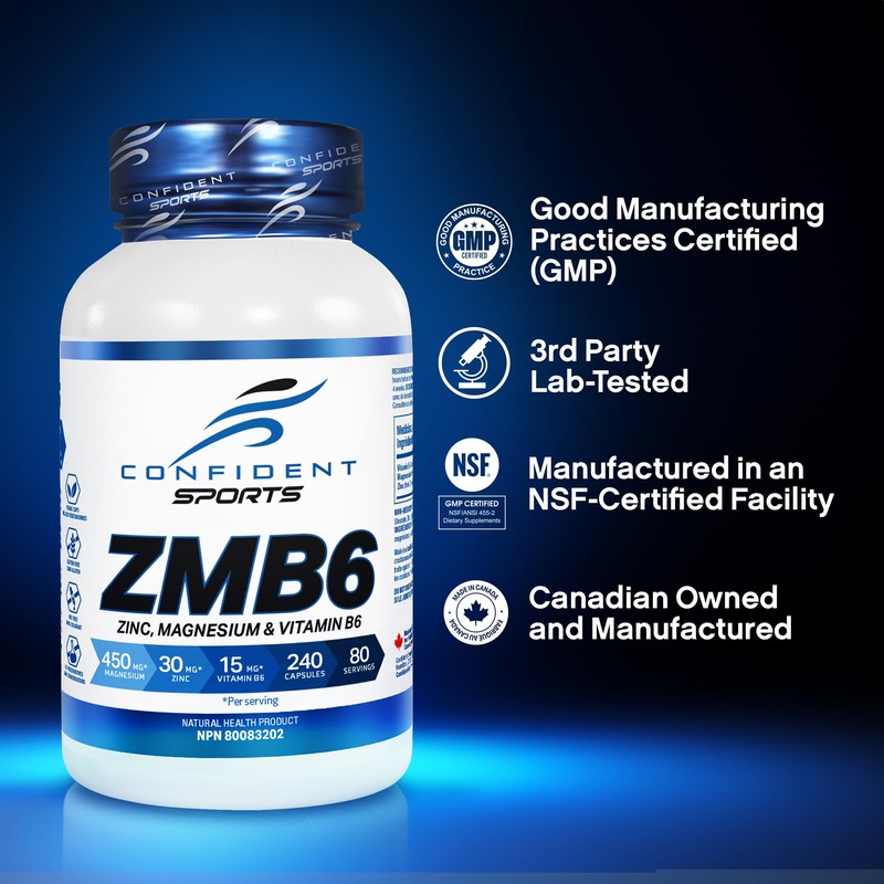 CONFIDENT SPORTS - ZMB6-100% Pure - Maximum Strength + Absorption