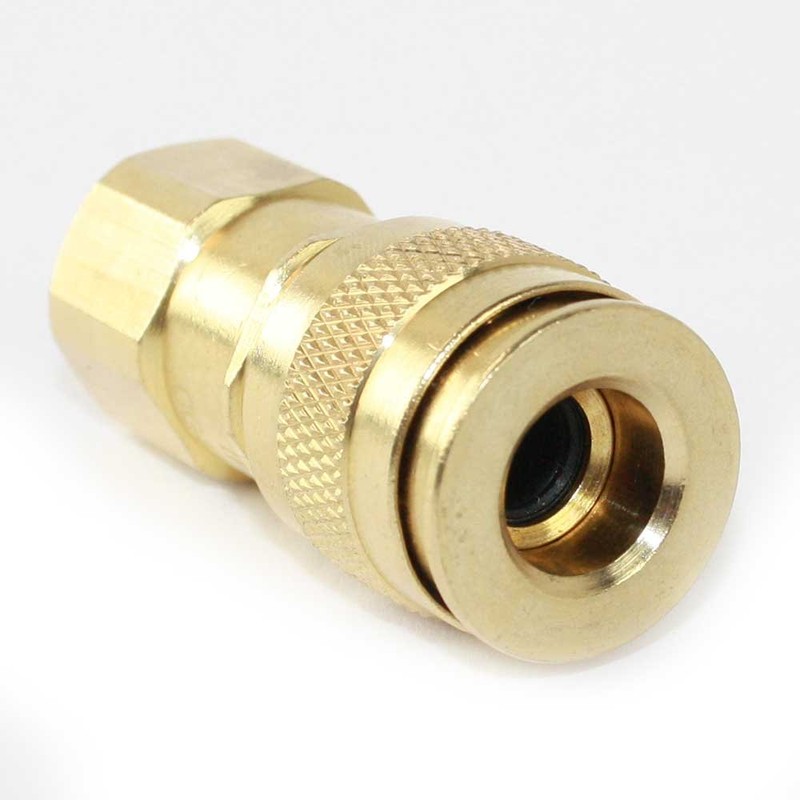 Interstate Pneumatics CG440B 1/4 Inch Universal Brass Coupler x 1/4