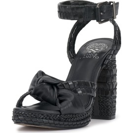 Vince Camuto Women's FANCEY Heeled Sandal, Black, 8