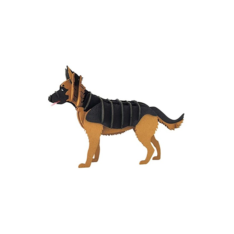 Fridolin 3D Paper Model German Shepherd