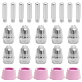 25PCS Plasma Cutter Nozzle Tips Lightweight Reusable Plasma Cutter Electrode for CUT60 AG-60 SG - 55