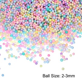 sourcing map Foam Beads Foam Balls 2-3mm for Wedding and Party Decorations, Tiny Packing Balls, Arts DIY Crafts Supplies (Assorted Color,1 Pack Approx 4000pcs)