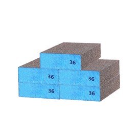 Sanding Blocks Wet and Dry Dual-use Sandpaper, Sanding Sponges Super Coarse 36 Grits Washable and Reusable Wood, Walls, Cars & Metal 5PCS