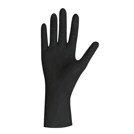 Unigloves Black Pearl Nitrile Gloves, Powder-Free, Disposable Gloves, Medical and Food Approval, L (8-9)