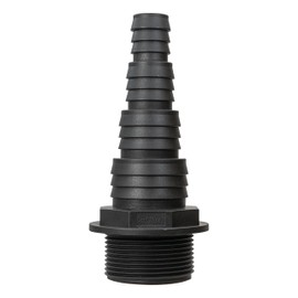 Multi Size Hose Tail CONNECTORS for Corrugated Pond Pipe (Range of Sizes) Sent from UK! (1.5" BSPM(47.6mm Across Thread)-20/25/32/40mm)