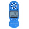 3V Digital Anemometer Multipurpose Handheld Wind Speed Meter Blue Temperature
