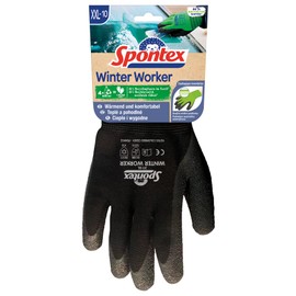 Spontex Winter Worker Rough Cold Work Gloves Made from Recycled PET Bottles, Size XXL, 1 Pair, Colour Not Selectable