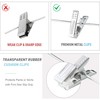 TOPIA HANGER Wooden Suit Hangers with Adjustable Metal Clips (10
