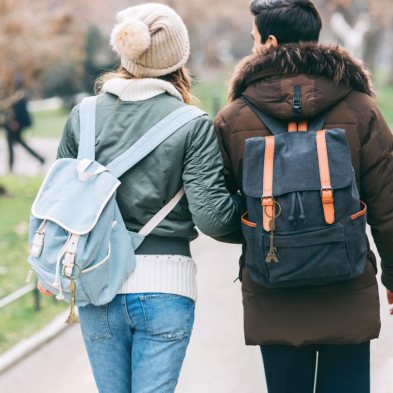 ifundom Eiffel Tower Keychain, 12 Pieces Eiffel Tower Keyring Retro