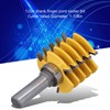Router Bit, 1/2in Shank Finger Joint Woodworking Alloy Blade Chisel