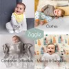 Ziggle - Bandana Dribble Bibs - Cotton Front Baby Bibs