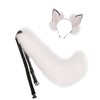 Fxaelian Comic Fox Cat Dog Wolf Tail and Ears Headband
