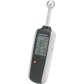 VOLTCRAFT MF-100 SE Material Moisture Meter, Meter for Building Moisture and Wood Moisture, Measuring Range 0-100, Accuracy 0.1%, Ideal for Wall Moisture Measurements