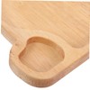 CORHAD Multipurpose Wooden Easter Tray for Cheese Fruit Dessert Party