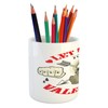 Ambesonne Crazy Pencil Pen Holder, True Love and Let Me