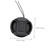TEHAUX 4 Pcs Lens Cover Replacement Dustproof Splashproof Camera Lens