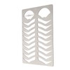 Sonew Eyebrow Lip Stencil, Brushed Silver, Thickened, Stainless Steel, Reusable