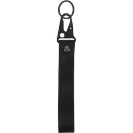 Amosfun Llavero Creativo para Hombre de Nylon Negro con Cordón Conveniente y Diseño Único, Accesorio Moderno y Estilizado para Coche y Uso Diario