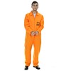 PGOND Adult Men's Prisoner Orange Jumpsuit Costume