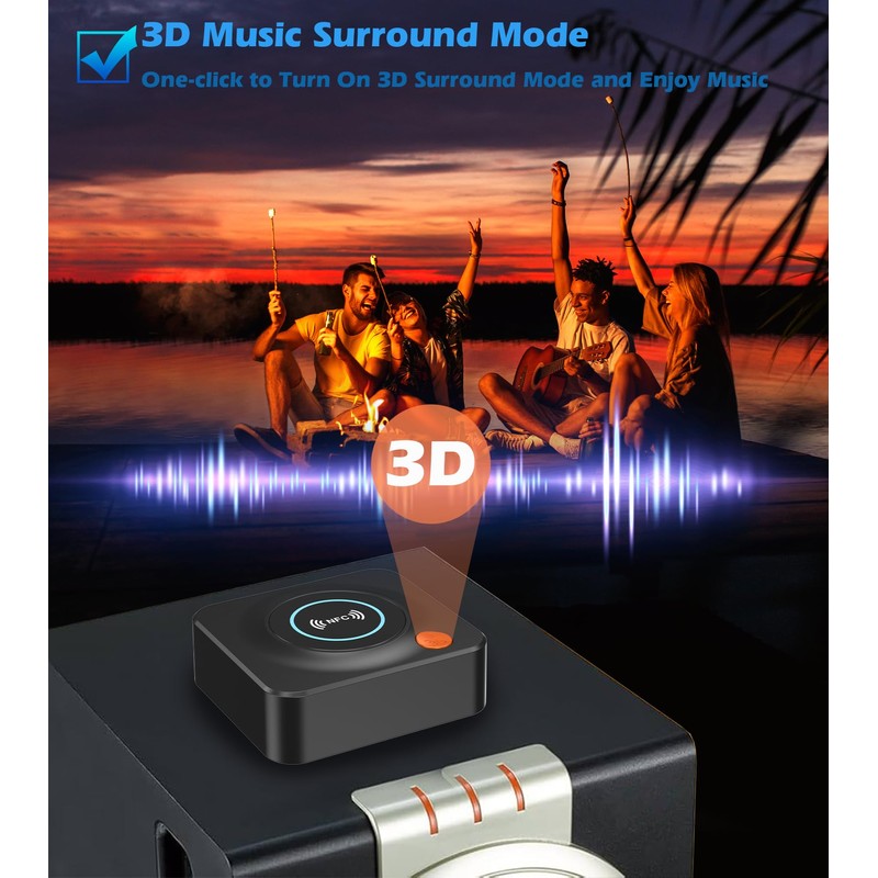 Bluetooth Receiver for Home Stereo, AUX RCA to Bluetooth Adapter