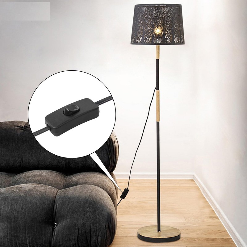 YAODHAOD Euro Power Cable with Switch, Cable with Switch and