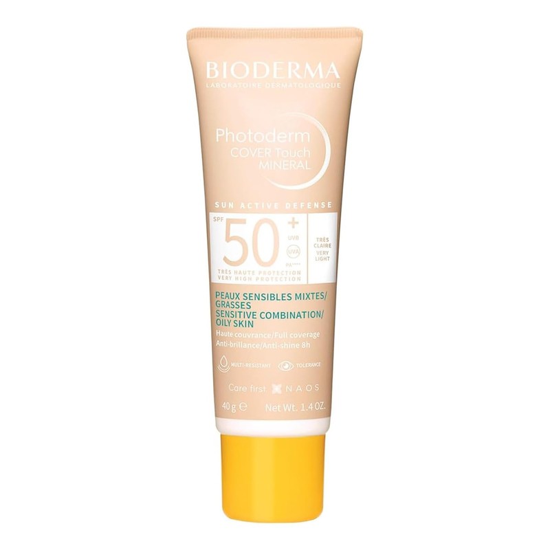 BIODERMA, Protector Solar, Photoderm COVER Touch Mineral Tono MClaro, FPS50+,