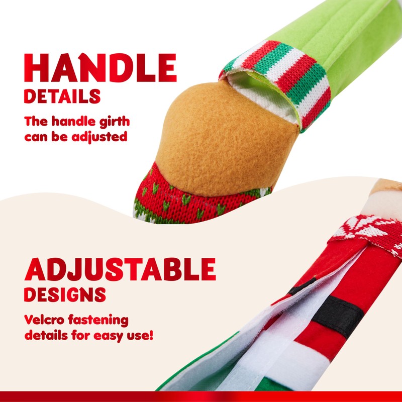 JOYIN 5 Pieces Christmas Kitchen Appliance Handle Covers for Kitchen
