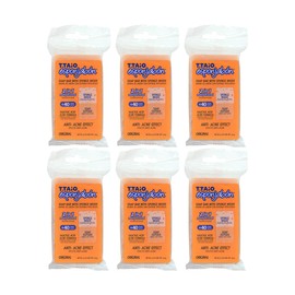 Jabón Corporal con Esponja Integrada 2 en 1, Exfoliación Suave, con Ácido Salicílico, Pack 6 Piezas, ESPONJABON T.TAIO