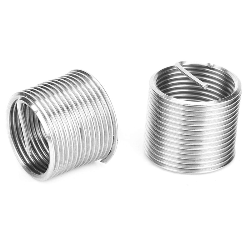 Jeanoko 10PCS M18x1.5 Thread Repair Kit, High Strength Stainless Steel