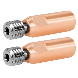 WANGCL 2PCS Heatbreak Throat for Ender 3 hotend Titanium Alloy + Copper Alloy High Temperature Resistance fit Ender 3 V2 Ender 3 Pro Cr10 3D Printer Hotend -M6 4mm