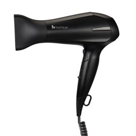 Newhouse Electric 125V 1875-Watt Foldable Hair Dryer with Spiral Cord NHHD-001-FS, Compact Foldable Hair Blow Dryer, Low-Noise Ionic Hair Dryer, ETL Certified for Hospitality and Residential Use