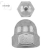 Acorn Nuts M20 DIN 1587 High Shape, Stainless Steel A2