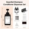 Anhow 3pcs Soap Dispenser Set, 450ml Wall Mounted Dispenser 17oz