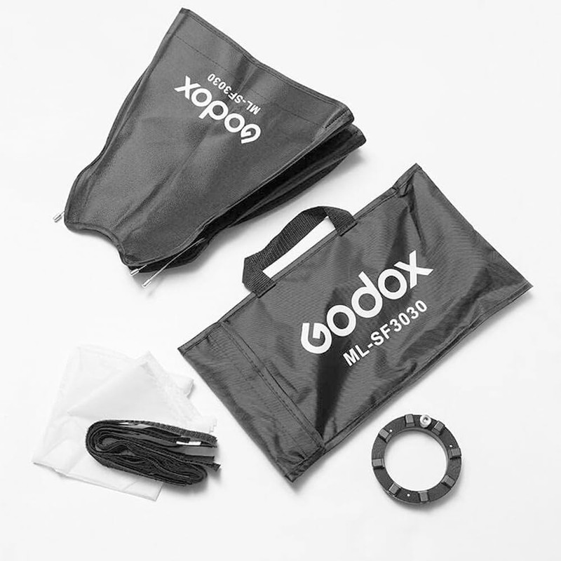 GODOX ML-SF3030 Square Softbox 11.8"x11.8"/30x30cm, Godox Mount Mini Soft Box