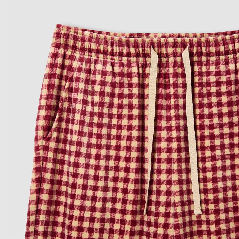 JAJU [JAJU/자주] 여 밍크 플리스 파자마 팬츠_라이트 레드 [JAJU] Women’s